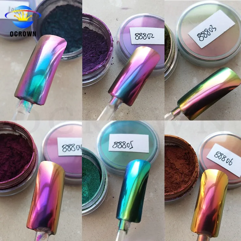 Chameleon pigment coloful ink spray mica powder pigments for car paint