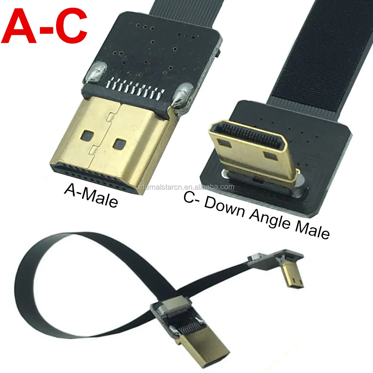 FPV Camera cable Flat Flex Ultra Thin hdtv connector