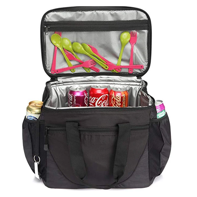 Multi-Pockets Insulated Leakproof Picnic Lunch Bag  Large Cooler Bag