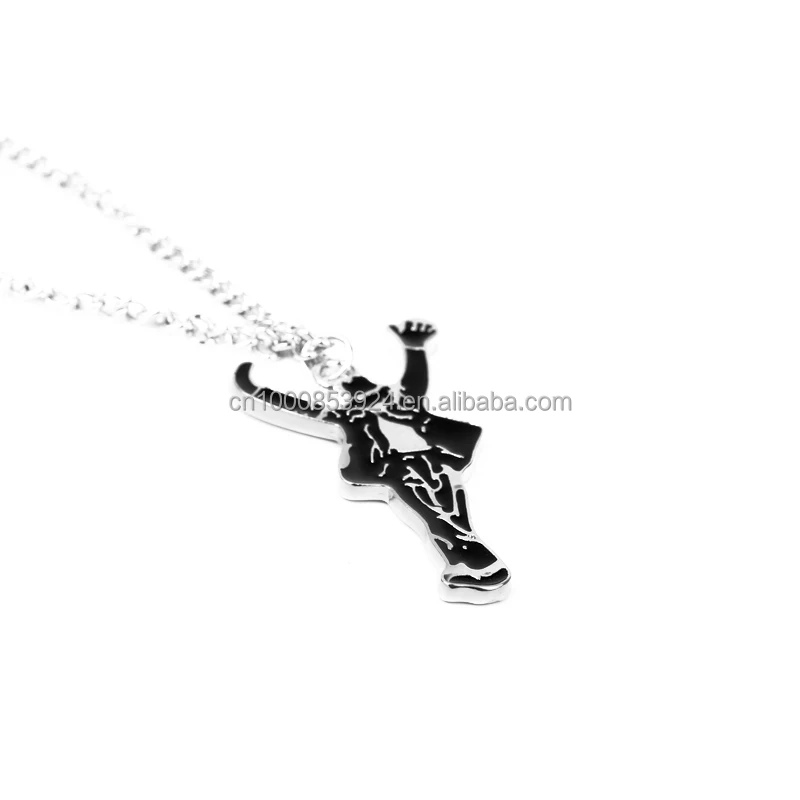 Classic MJ Jewelry Necklace Pop Star Singer Enamel Pendant Dancing Michael Jackson Necklace