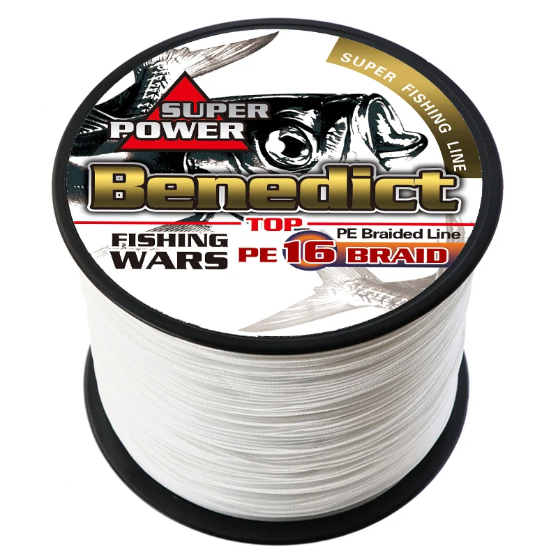 16 strands 1000 meters 0.16--2.00 mm 20 LB-500LB PE braided fishing line