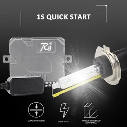 High Quality Bi_Xenon Hid Projector Lens Kits Auto Xenon Hid Kit R8 55W 12V H4 H13 9004 9007 H1 H3 H8 H11 9005