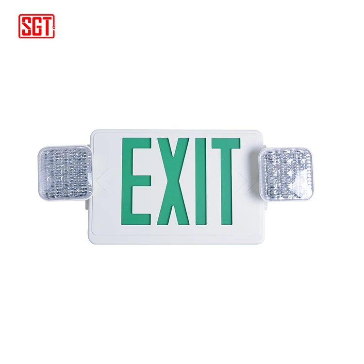 UL listed battery backup led exit sign with emergency light