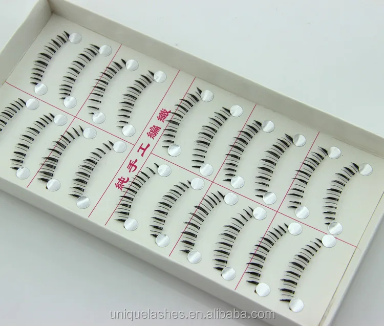 Искусственные волосы ручной работы, накладные ресницы, накладные нижние ресницы, частная торговая марка, нижние ресницы