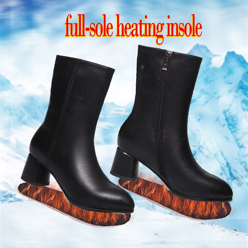 Женские уличные ботинки с защитой от холода и электрическим подогревом, новинка 2021