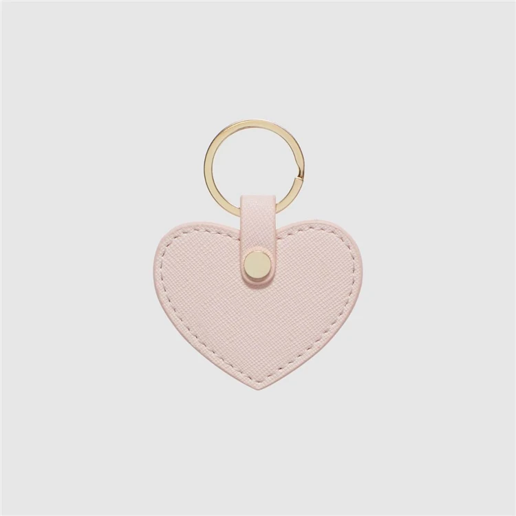 Wholesale leather custom Heart Keyring