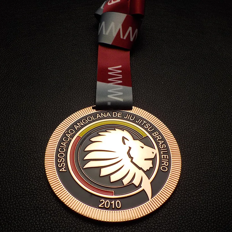 Metal Jiu-Jitsu Gold Silver Copper Award Medal Medallion