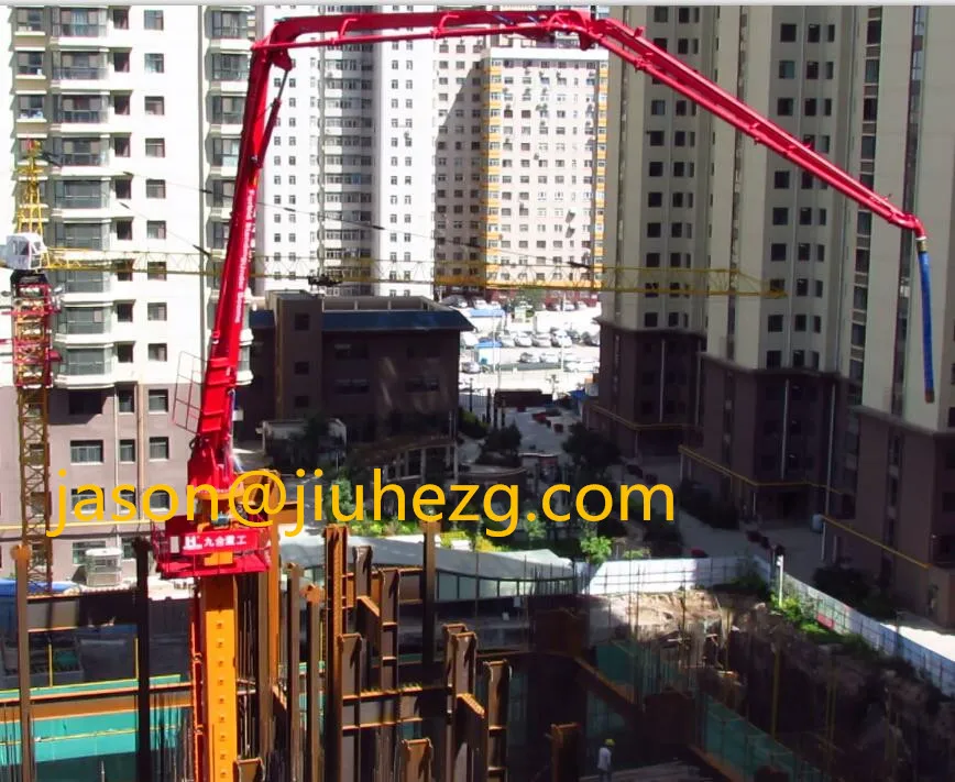 
JIUHE Brand self-climbing concrete placing boom floor climbing concrete placing boom concrete distributor with CE&ISO 