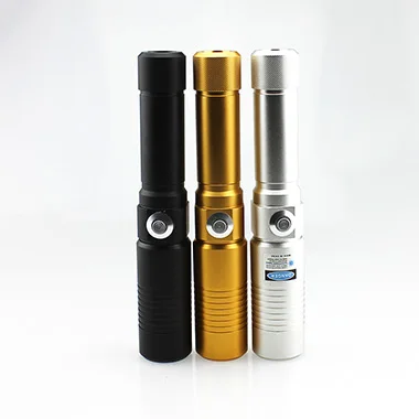 High Power 1000mW 520nm Green laser beam Class 3 handheld laser Pointer with on off switch Military