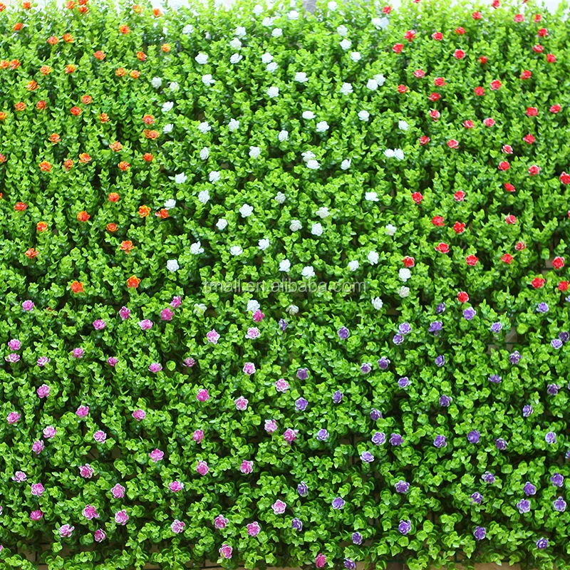 
wholesale fake purple lavender garden fencing artificial vertical garden 