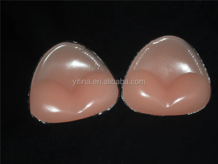 
Brest up cute triangle-shaped underwear accessories push up silicone bra inserts 