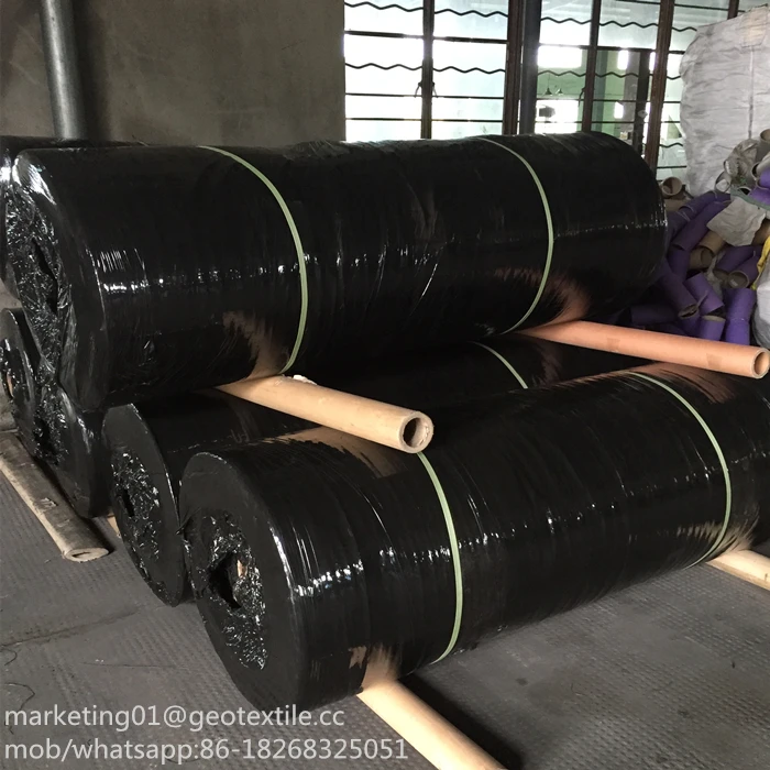 
Black color plastic PP geotextile fabric for embankment reinforcement 