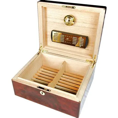 
Customized Design Printed Wooden Cigar Humidor Boxes For Sale 