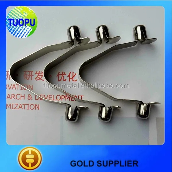 High Quality 65Mn tube spring clips push button clip