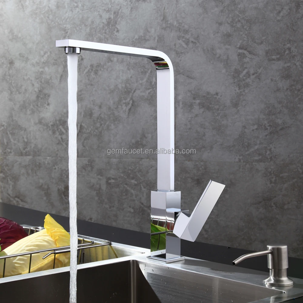 Single handle brass kitchen sink faucet water mixer