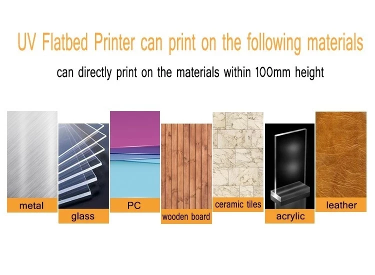 Professional manufacturer AMJ 2513 for glass wood plastic pvc metal acrylic flatbed LED UV printer