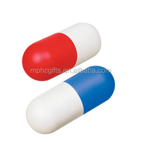 Capsule/Pill Shape Anti Stress Squeeze Toy