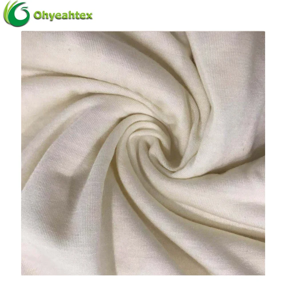 
Skin friendly Single Jersey 50% Milk Protein Fiber 50% Lenzing Tencel Fabric For Bed Sheet  (60836032412)