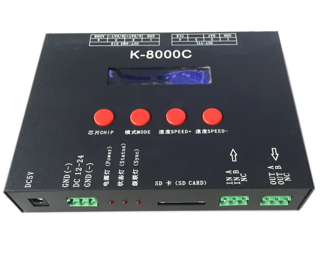 Ingelligent Lighting Solution T-8000 Programmable LED RGB 8192 Pixels Controller K-8000C
