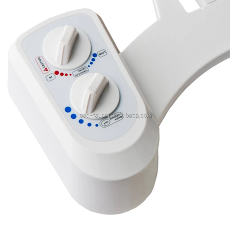 Hot&Cold Water Single Nozzle With Temperature Control Non Electric Bidet Toilet Seat Attachment Travel Bidet