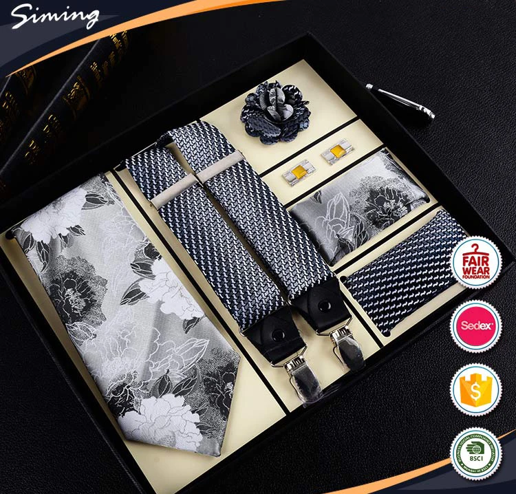 Высококачественный новый дизайн с цветочным принтом, Классические Современные подарочные наборы с галстуком