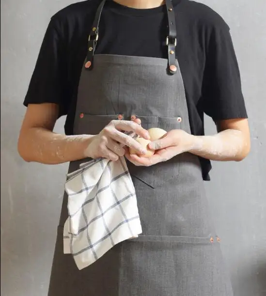 barista   hair manicure work   restaurant floral painting apron