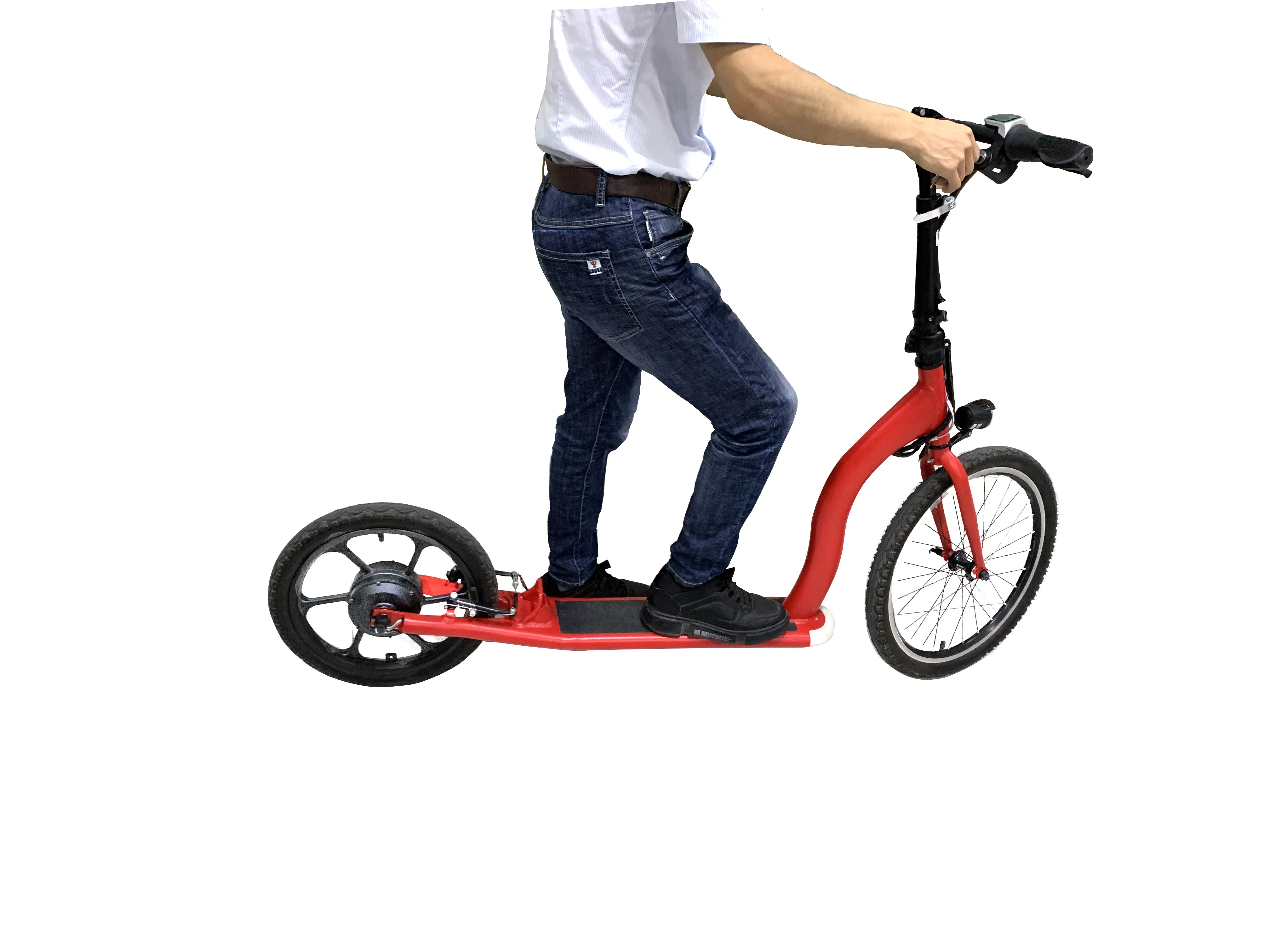 Unique design folding adult kick electric scooter MK9 e scooter with Rear Disc Brake