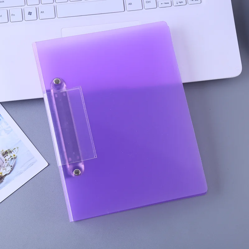 Simple desgin pp office cardboard paper custom logo printing  binder file folder