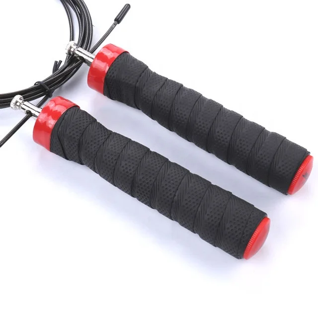 Adjustable skipping Springseil speed  jump rope crossfit jump rope foam jump rope speed