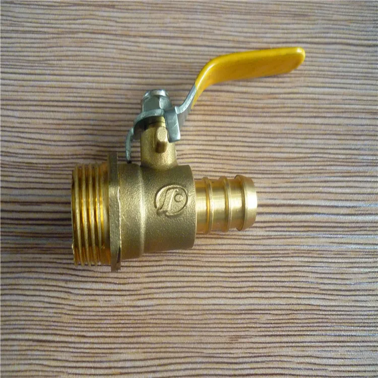 NPT thread lever handle male forged brass ball valve