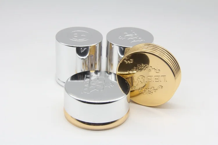 Embossment screw cap cream jar aluminum bottle caps