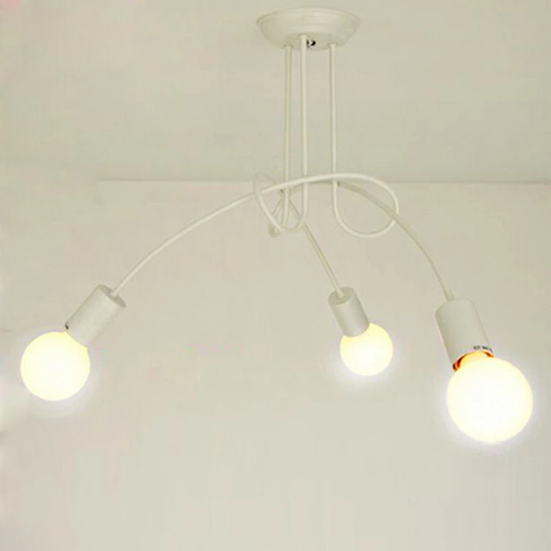 multi color Irregular bend pipe iron surface mounted ceiling light fixture for kids room,corridor,restaurant
