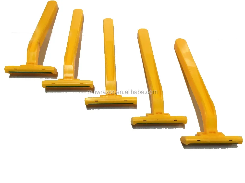 
Twin Blade Disposable Razor With Plastic Handle assembled by machine 