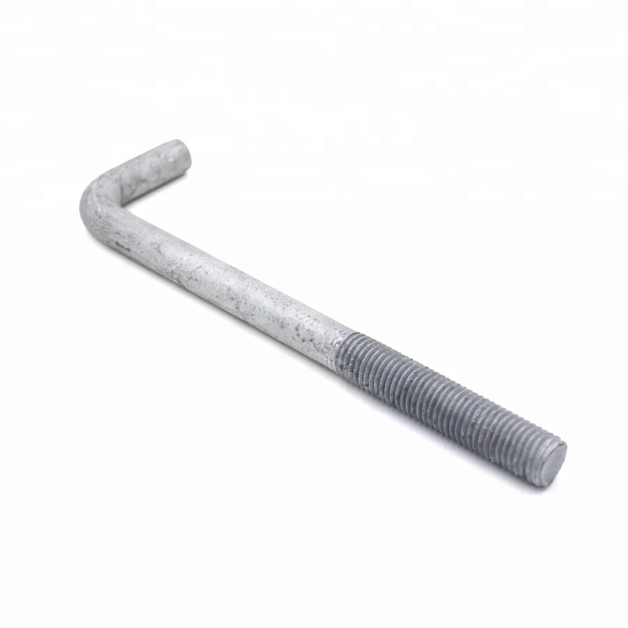 ASME B 18.31.5 Hook Bolts Right Angle Bend L shaped Foundation Anchor bolt