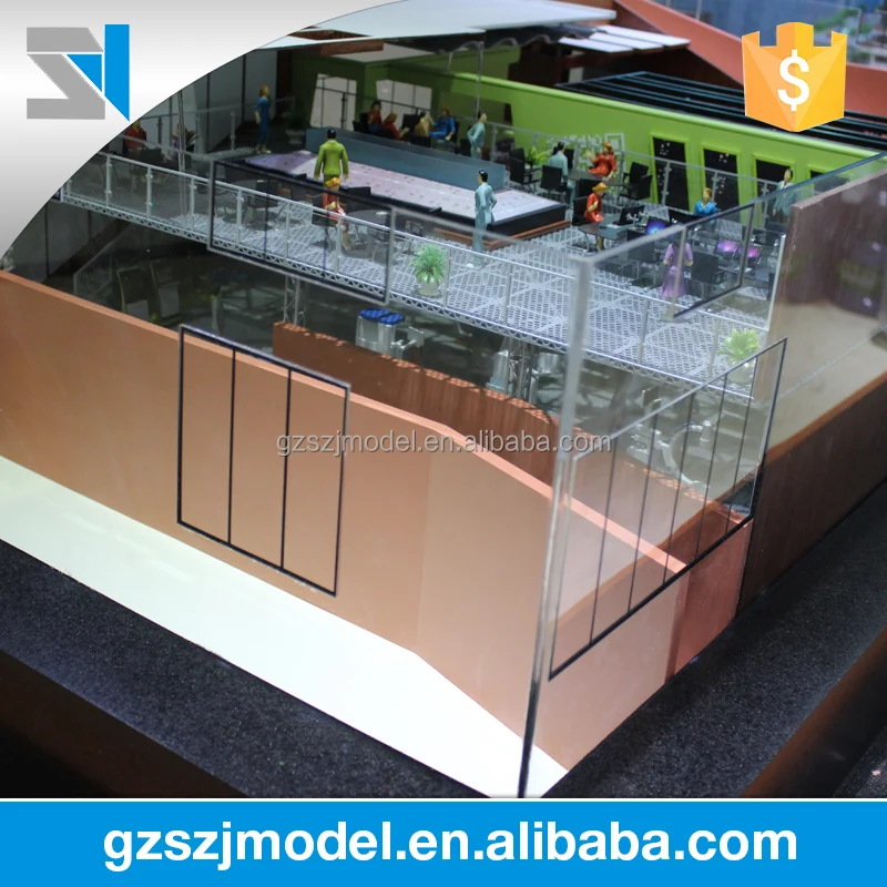 Освещение акриловые торговый центр большой масштаб архитектурная модель материал