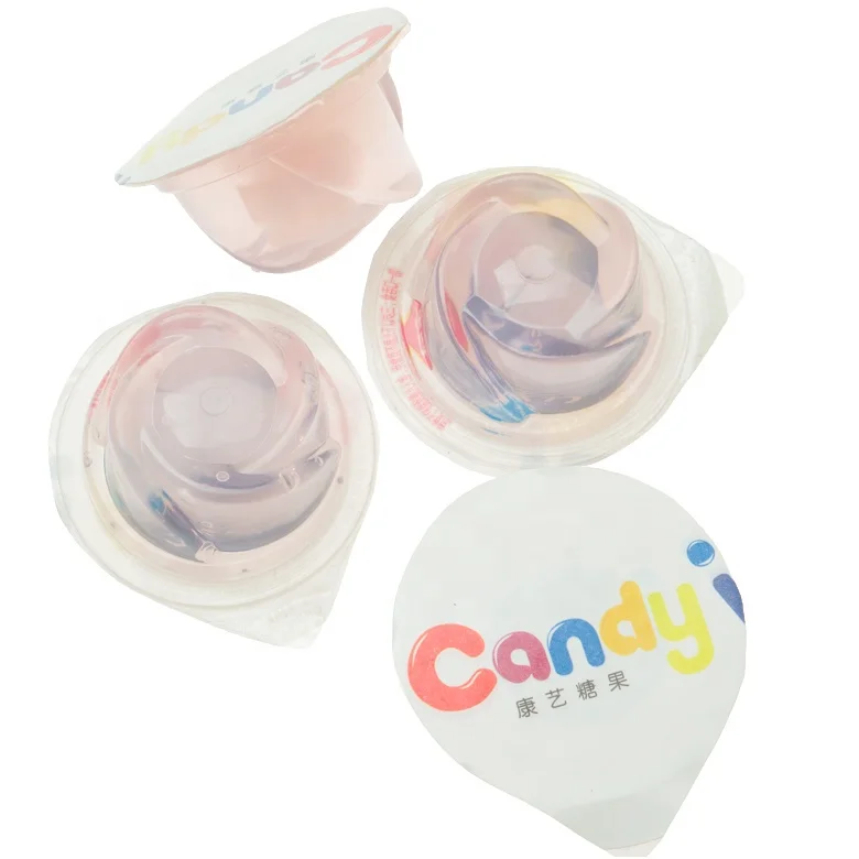 
Bluk blueberry flavor jelly with coconut pulp 