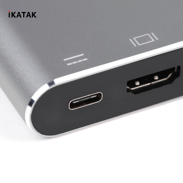 
4 in 1 Highly Speed 4K HDMI 1000M RJ45 Ethernet PD Type USB C to USB 3.0 Adapter 