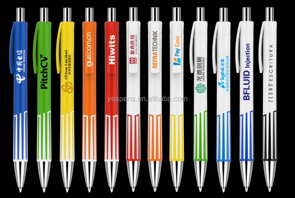 High Quality Wholesale Ballpoint Gel Pens Elegant Logo Pens for Advertising 1.0mm Writing Width Quality Slogan Samples