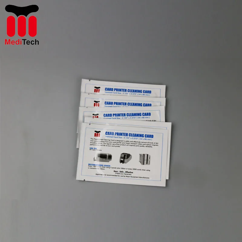 IPA Pre-saturated  CR80 Cleaning Card for Card Readers and ID Card Printers