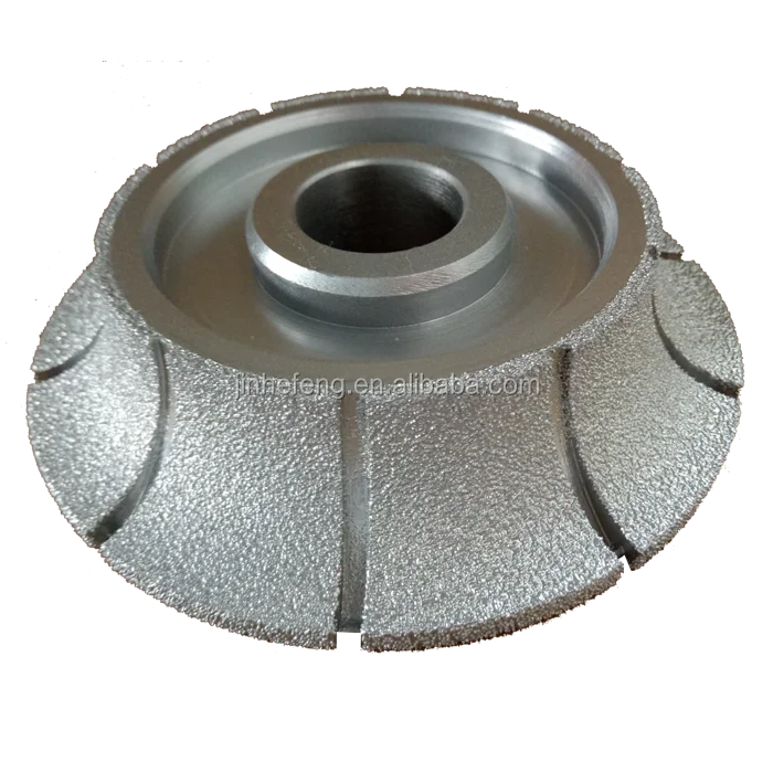 vacuum brazed diamond edging granite marble grinding wheel router bit profile wheels,china grinding wheel