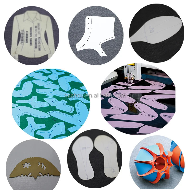 RUIZHOU Flatbed shoes paper pattern cutter