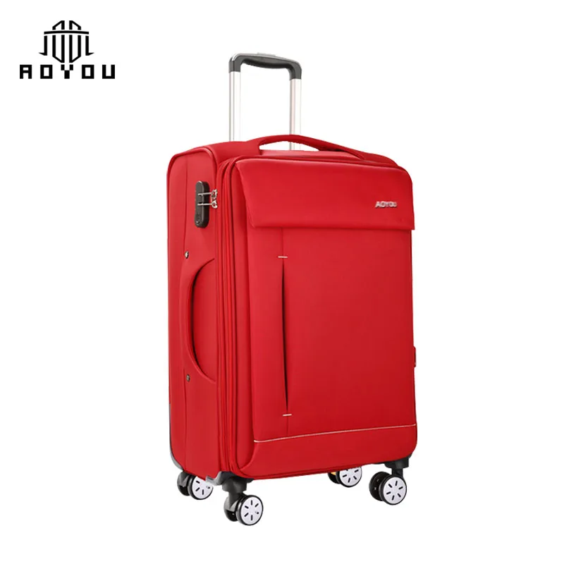 2019 Nylon Factory Stock  Lightweight 4 Wheel Suitcase Luggage Set luggage travel set trolley