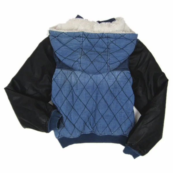 
Wholesale hight quality sherpa cotton denim bomber kids jackets boys 