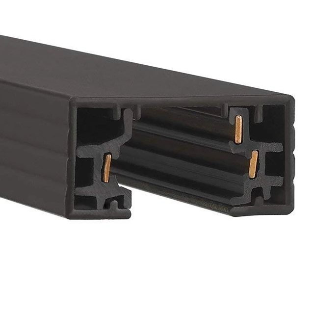 China Supplier PC Extruded Profile Insert Copper LED Light Plastic Guide Rail