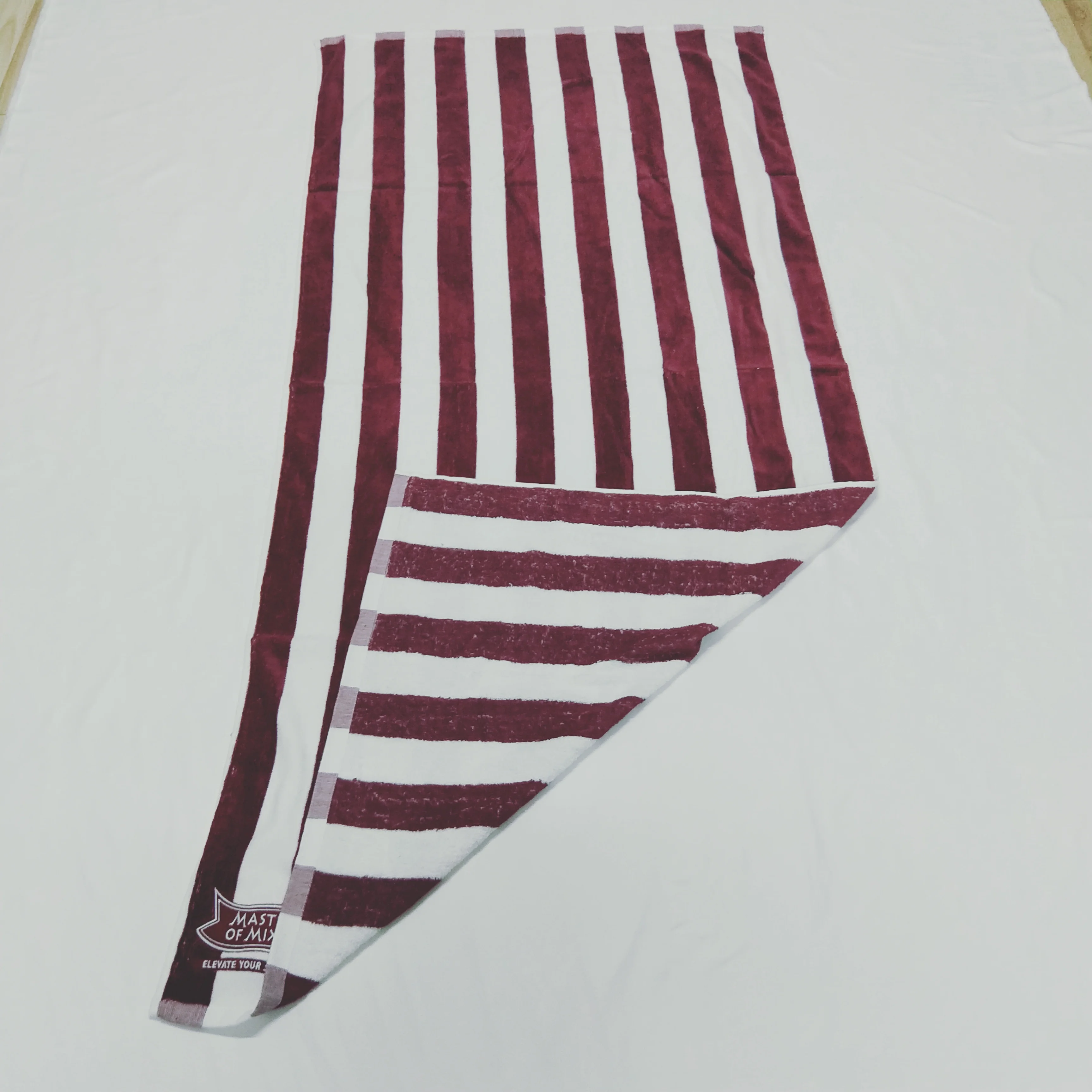 Zero Twist Jacquard Towel, Jacquard Cotton Beach Towel Velour