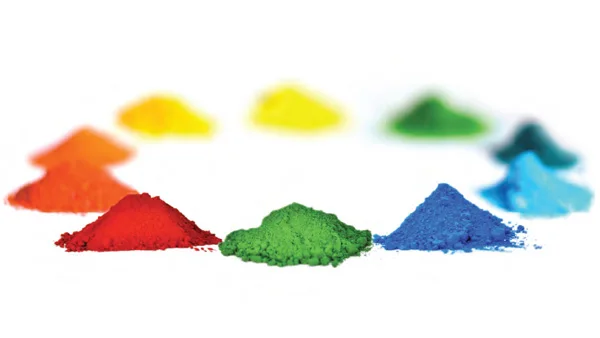 Coloring pigments asphalt color green, blue, yellow, red