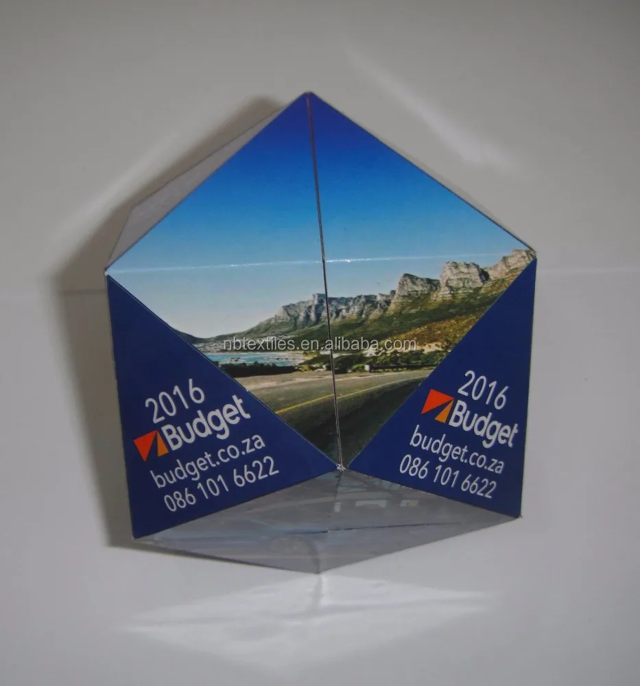 Diamond design folding calendar magic cube 2017 wholesale