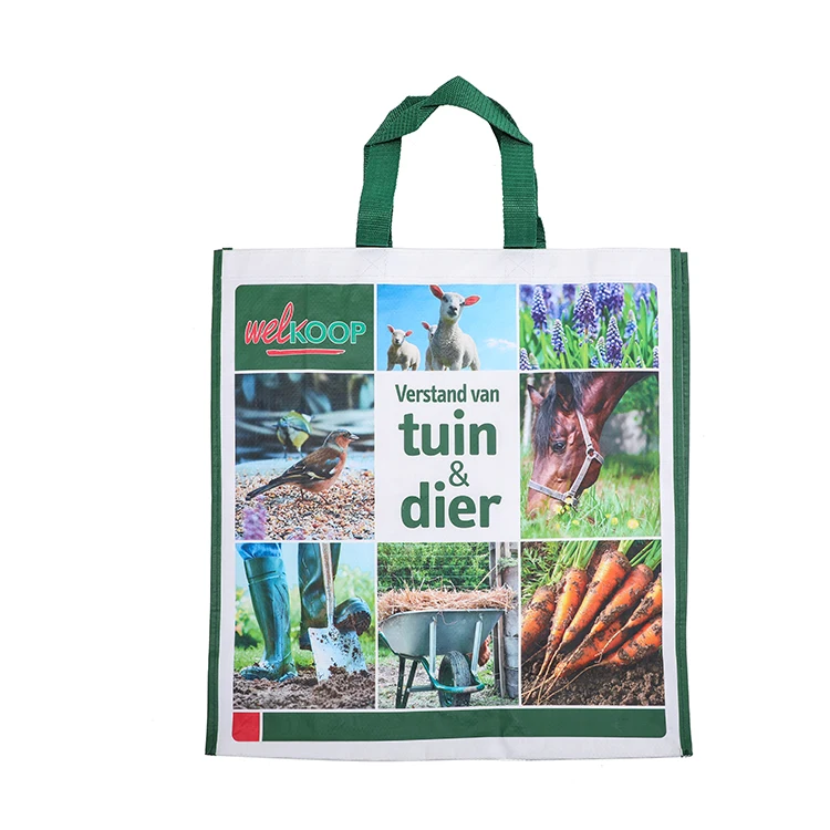 Hot Selling Reusable Eco Friendly Recycled Lamination PP Woven Shopping Gift Bag Packaging Laminated Bags