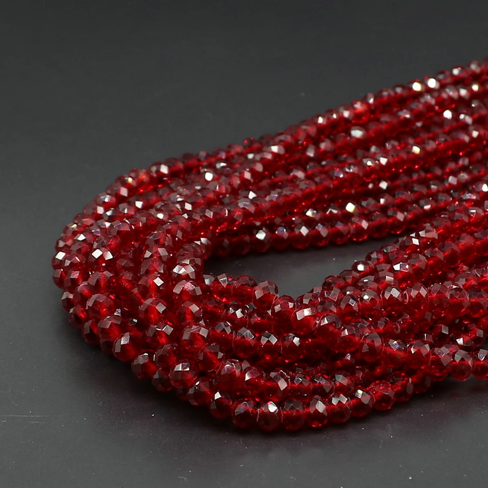 fashion jewelry mail order faceted rondelle crystal beads strands