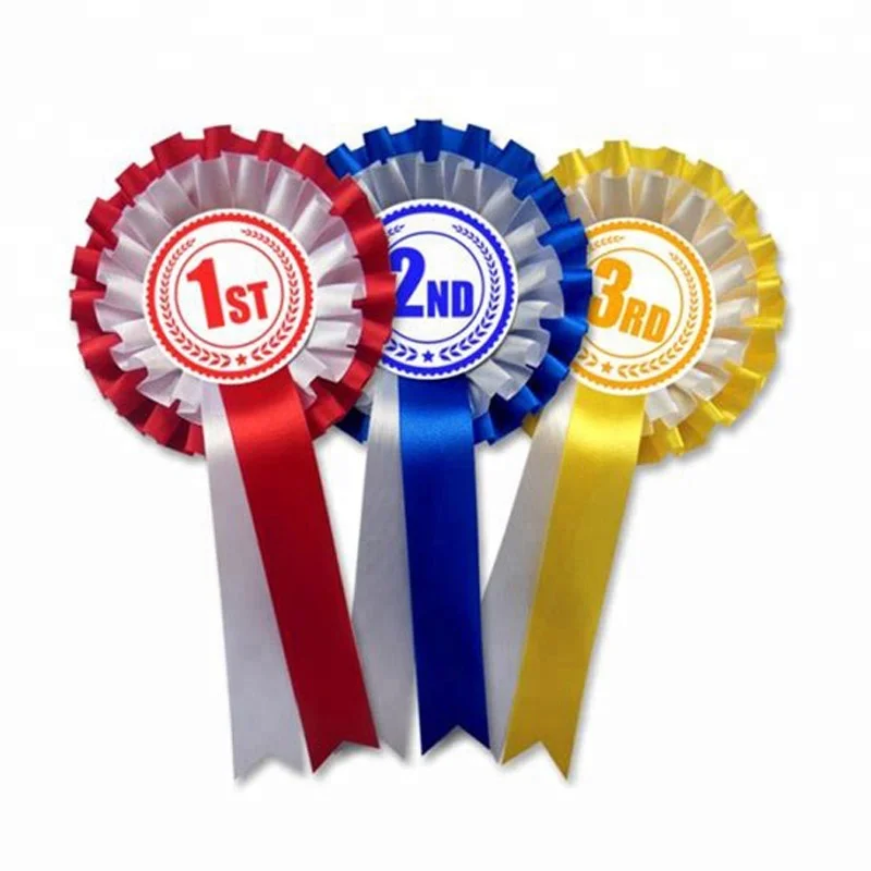 China Manufacturer Handmade Award Ribbon Rosette for Horse
